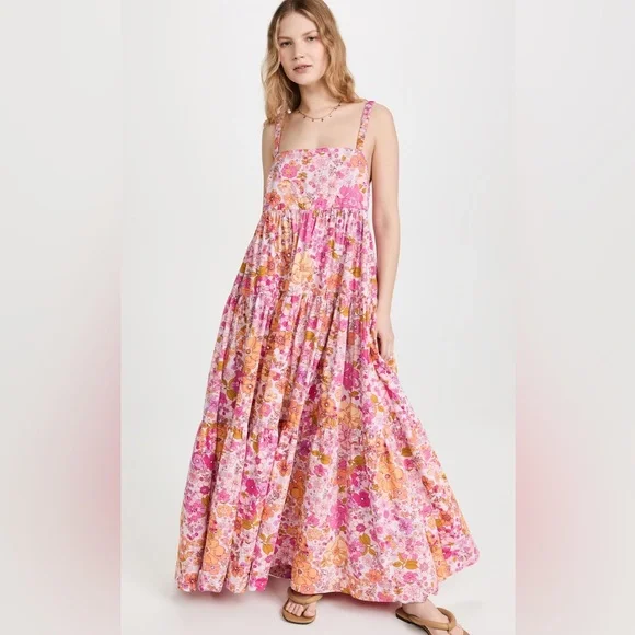 Free People | Dresses | Free People Park Slope Maxi Blossom Combo | Poshmark